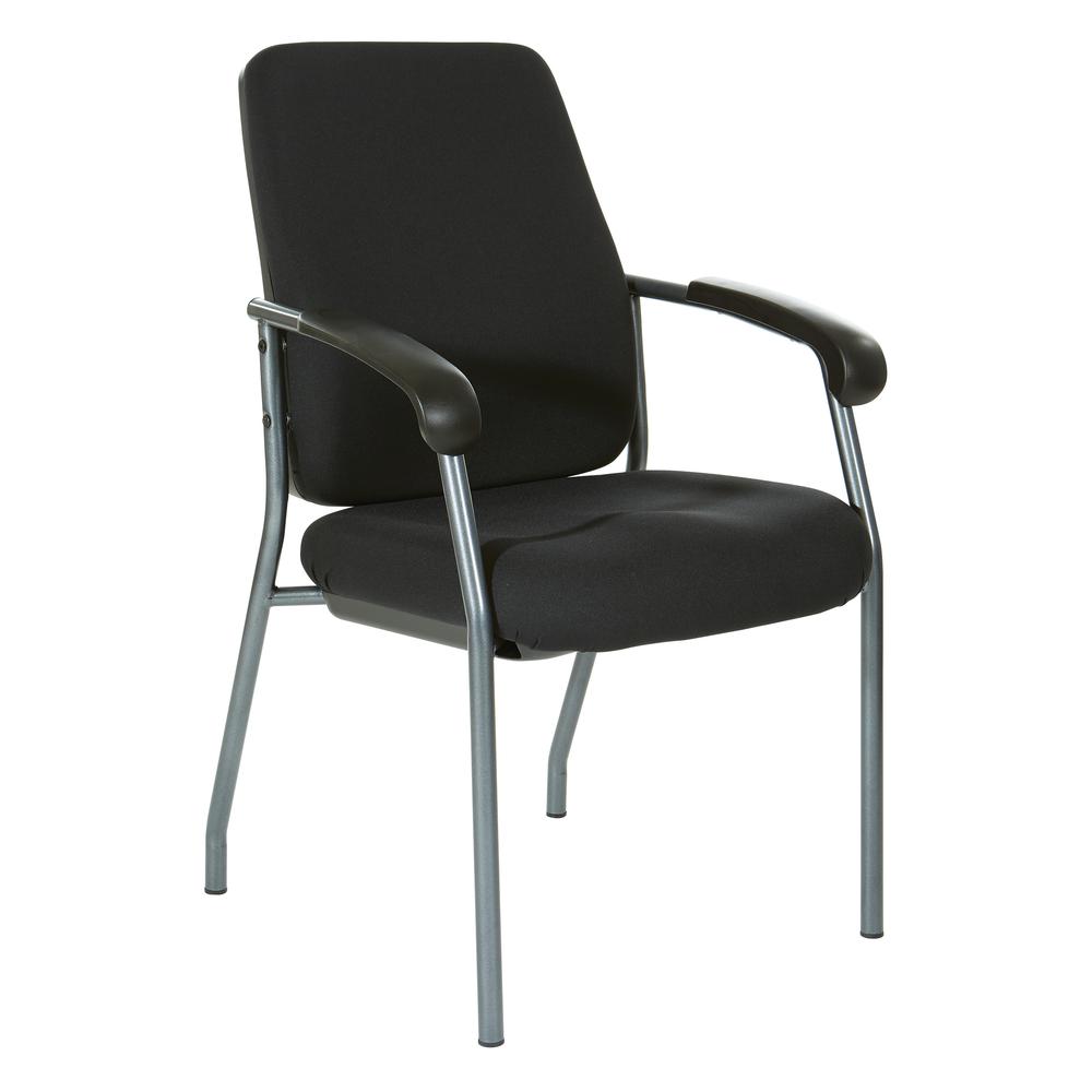 High Back Guest Chair Titanium Frame