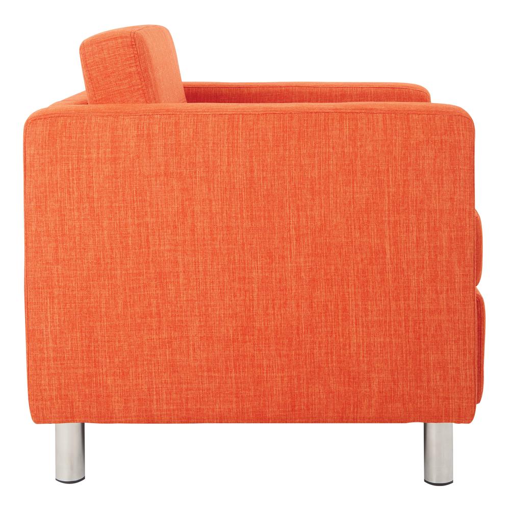 Pacific Armchair In Tangerine Fabric