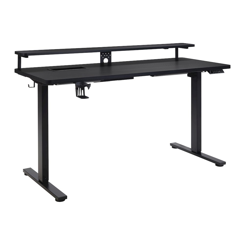 Primo 60″ Electric Height Adjustable Gaming Desk with Hutch