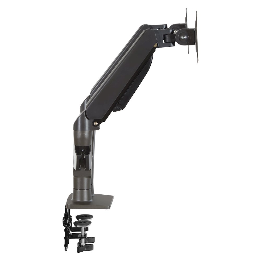 Double 27″ Monitor Arms in Charcoal