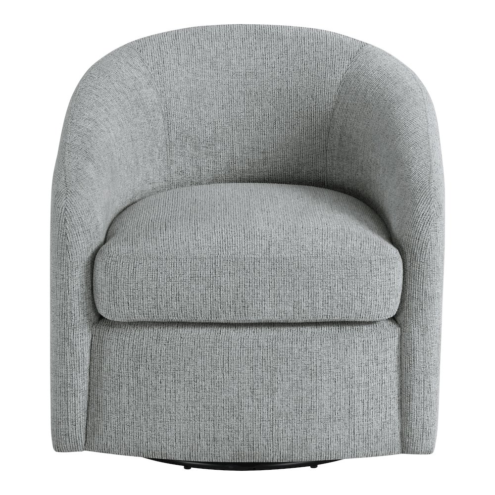 Bella Swivel Chair in Dove Grey Fabric