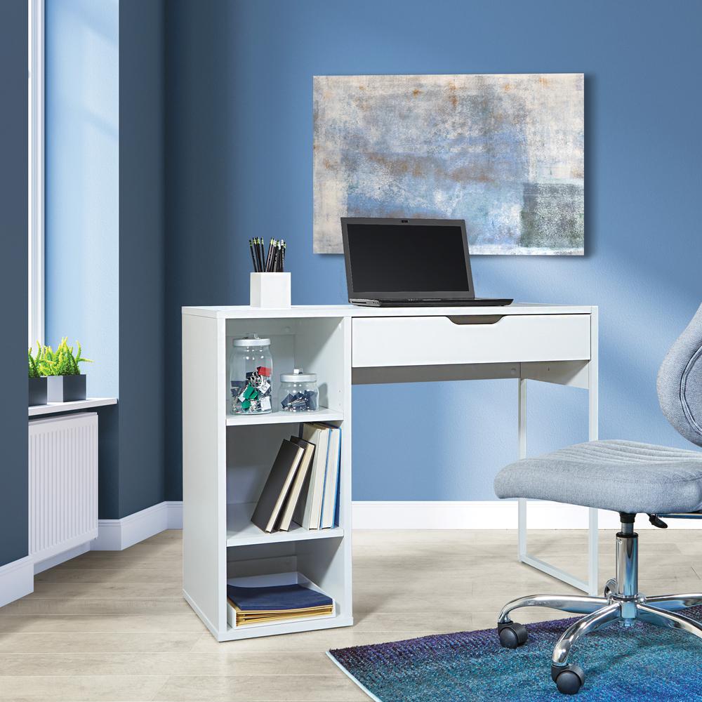 Ravel 40″W Desk in White Finish