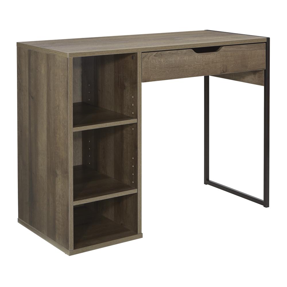 Ravel 40″W Desk in Grey Oak Finish