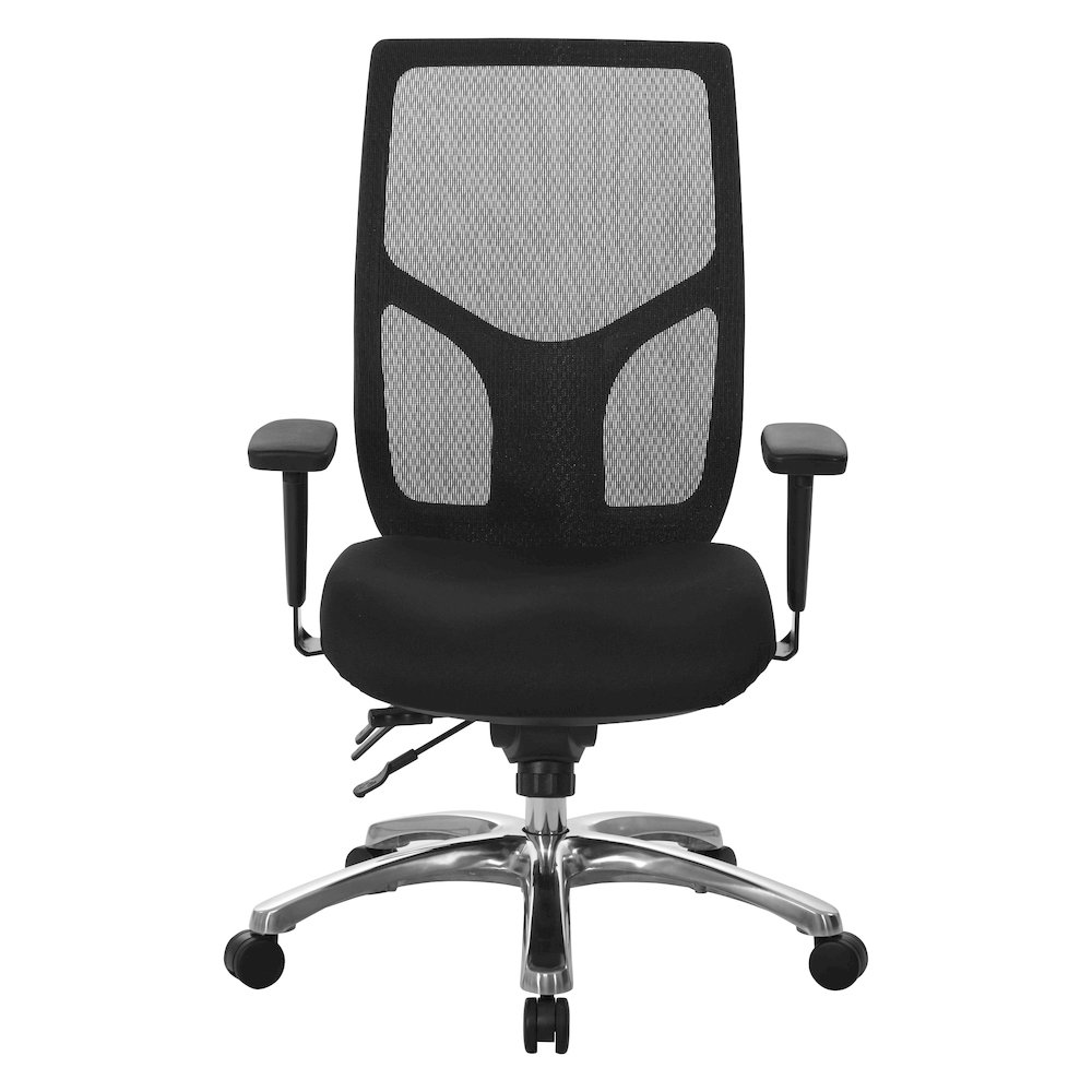 ProGrid Mesh High-Back Chair with 2-Way Adjustable PU-PaddedArms