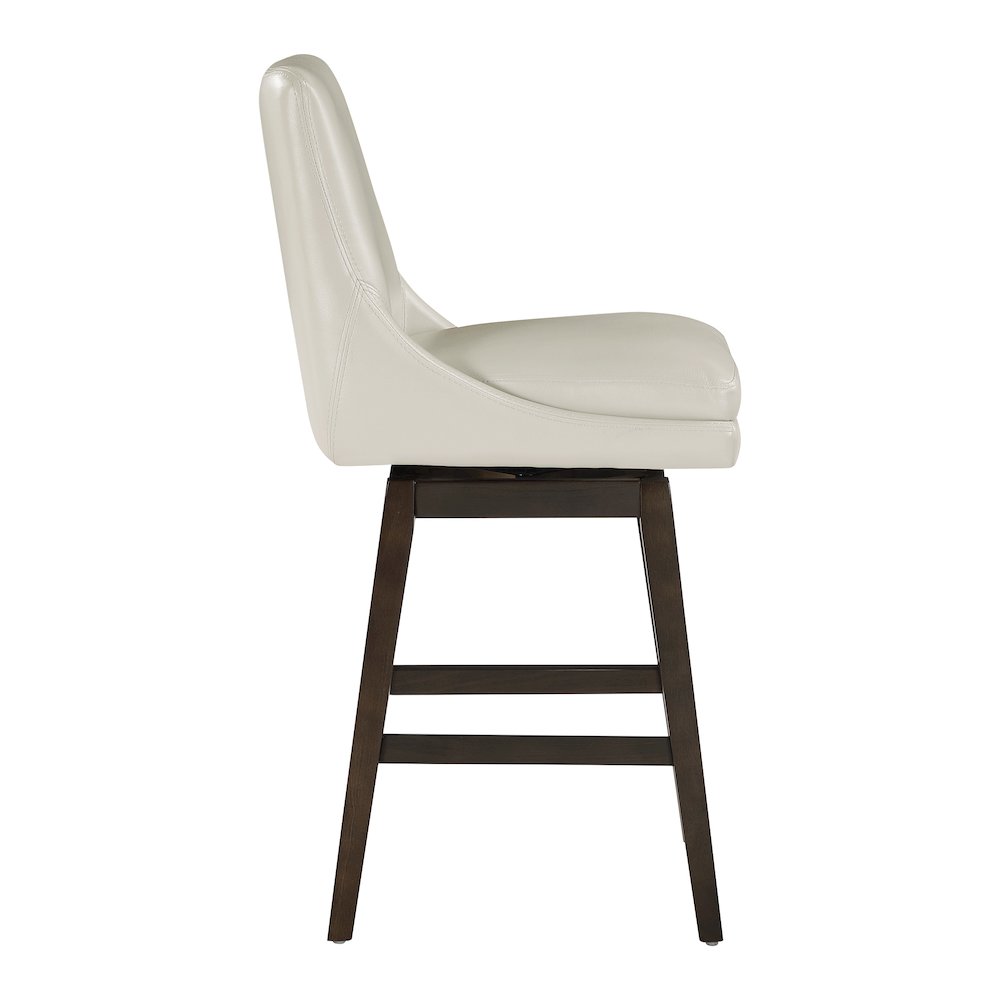 2 Per Carton Chilton 26″ Swivel Counter Stool in Cream Faux Leather