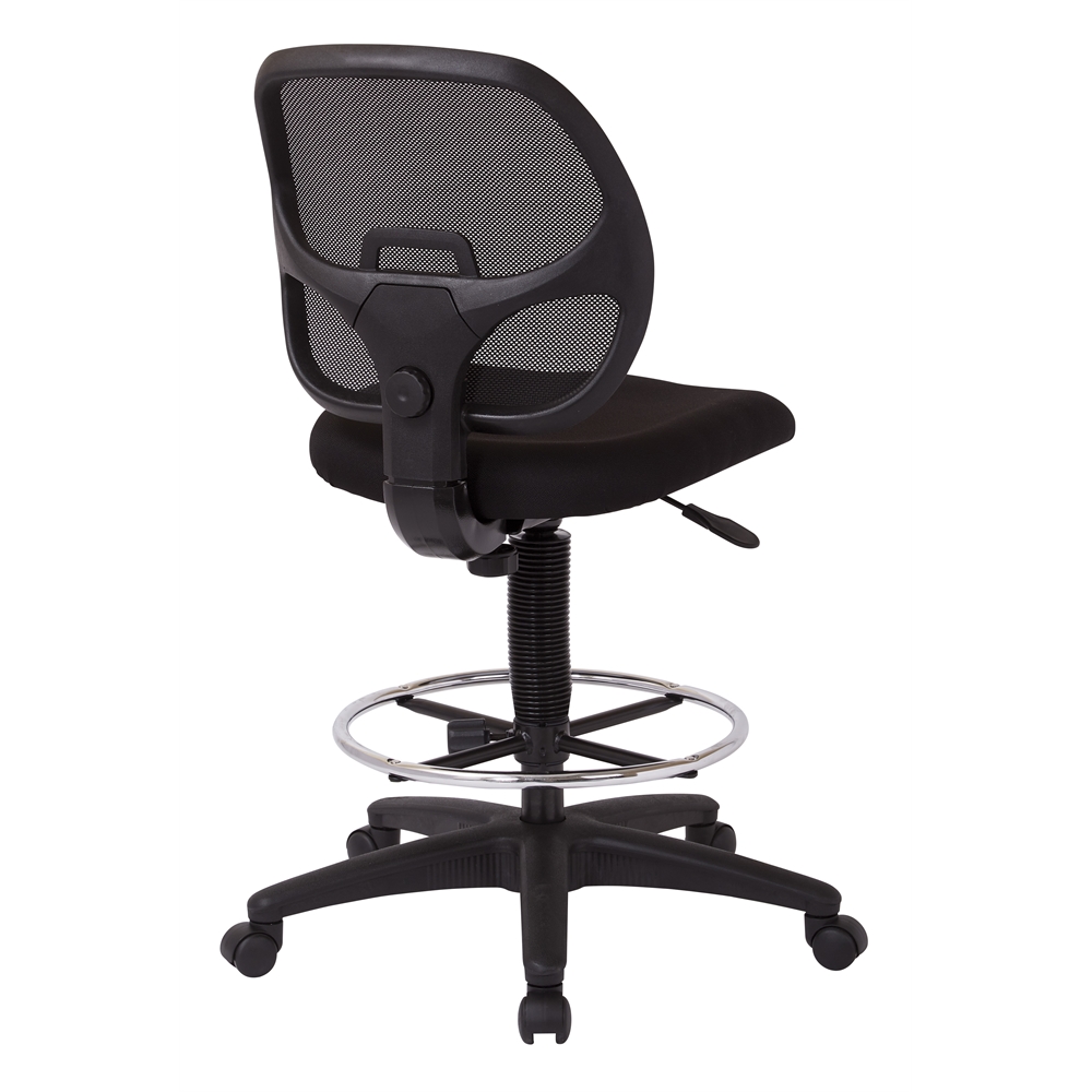 Deluxe Mesh Back Drafting Chair with 20″ Diameter Foot ring