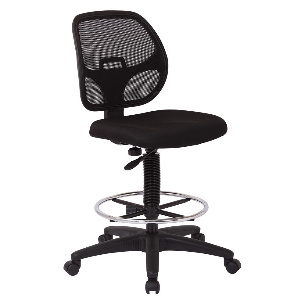 Deluxe Mesh Back Drafting Chair with 20″ Diameter Foot ring