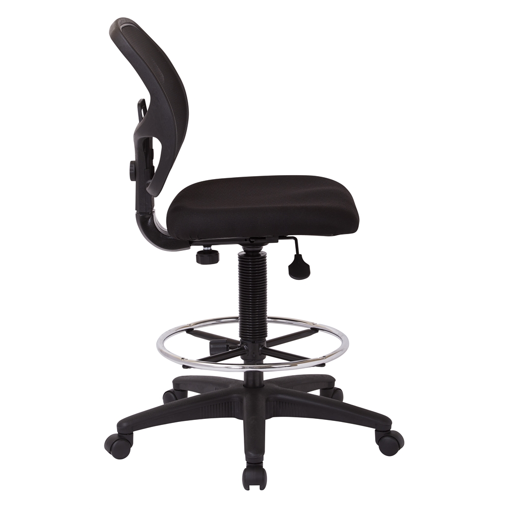 Deluxe Mesh Back Drafting Chair with 20″ Diameter Foot ring