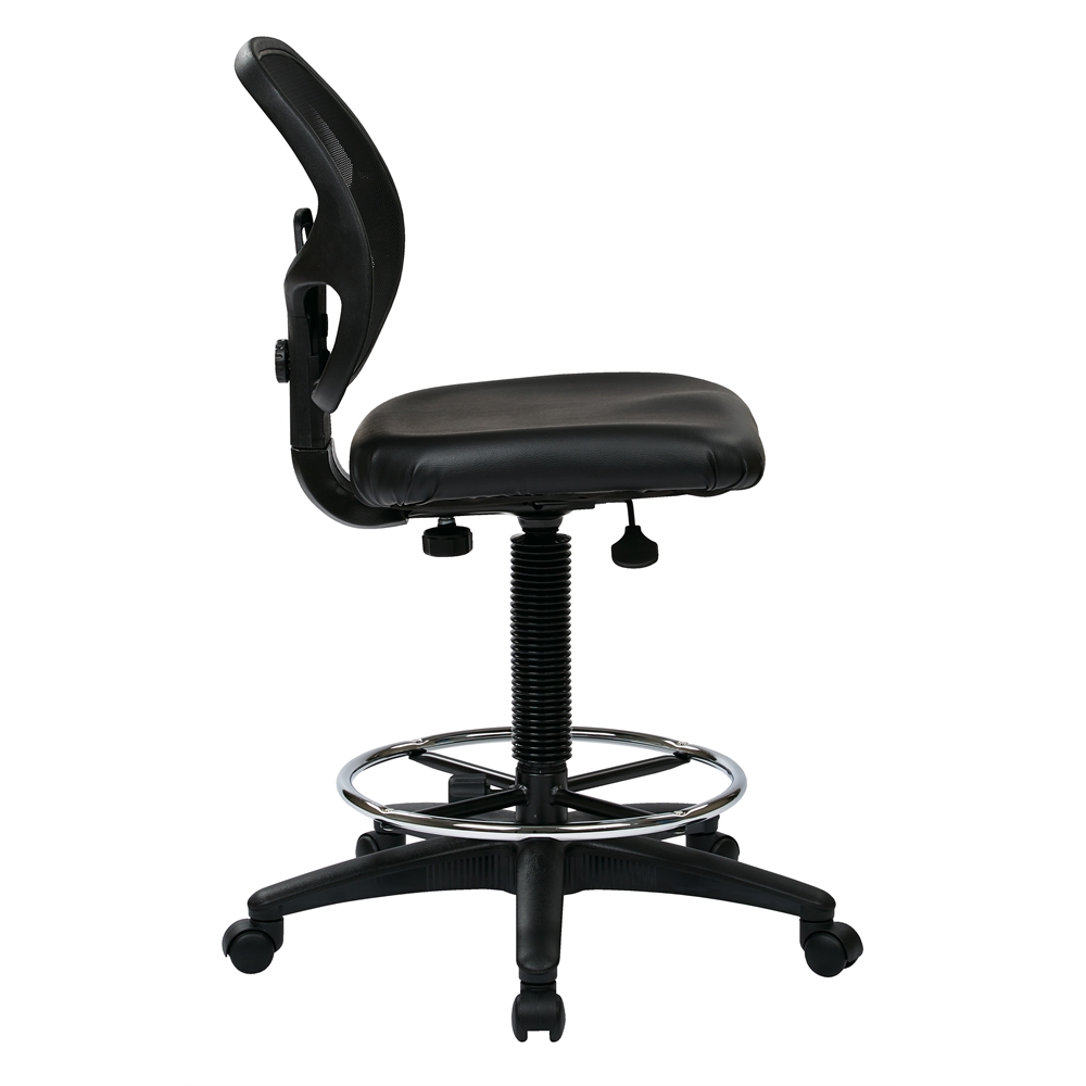 Deluxe Mesh Back Drafting Chair with 20″ Diameter Foot ring