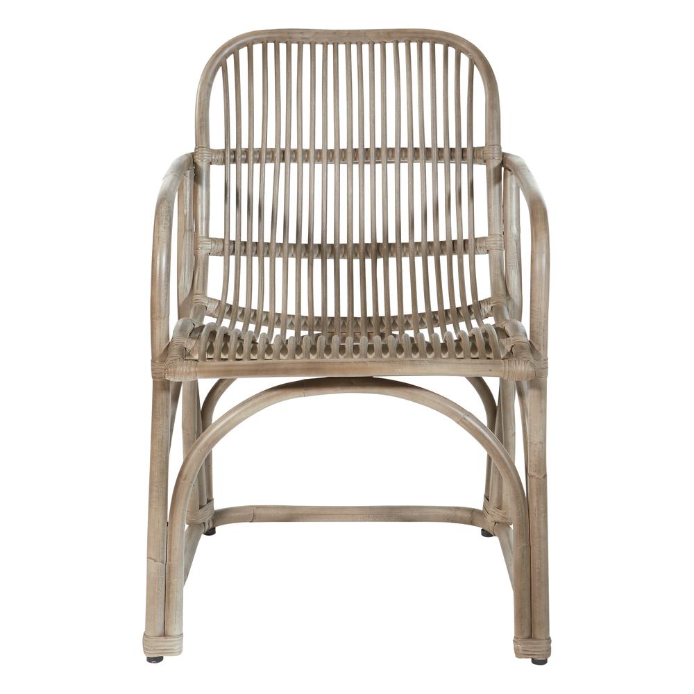 Hastings Chair with Grey Wash Rattan Frame and Sled Base ASM