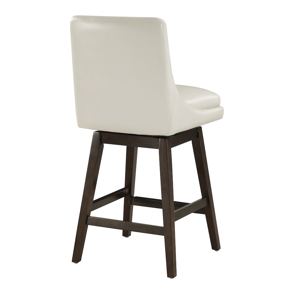2 Per Carton Chilton 26″ Swivel Counter Stool in Cream Faux Leather