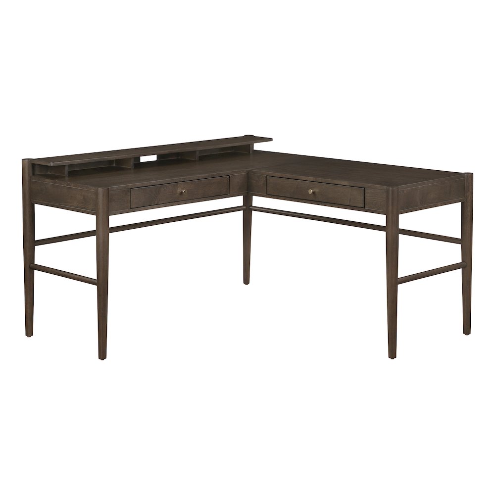 Wembley L-Desk in Burnt Ash Finish