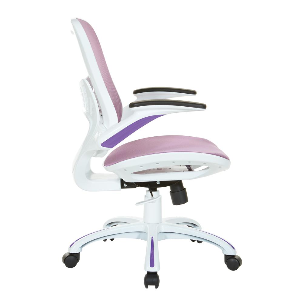 Riley Office Chair with Purple Mesh Seat and Back