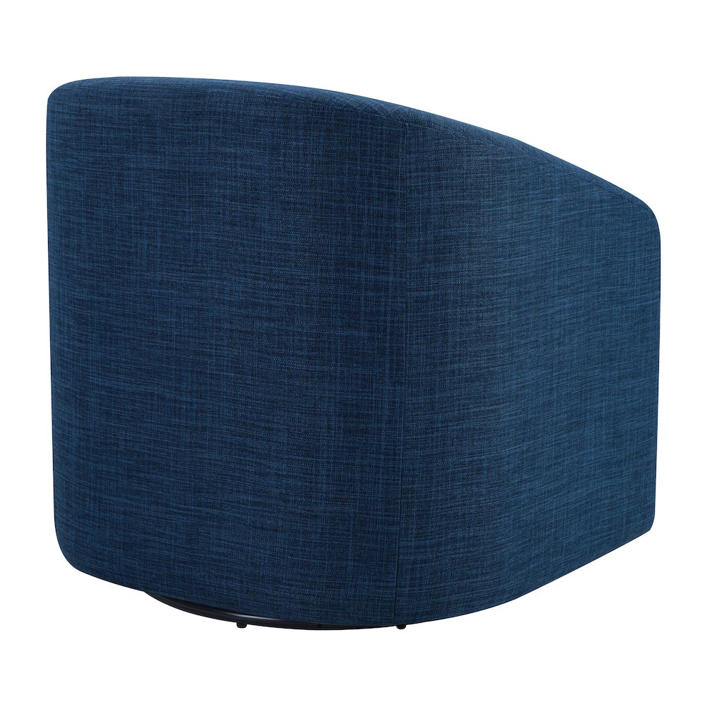 Parker Swivel Tub Chair in Navy Blue Fabric