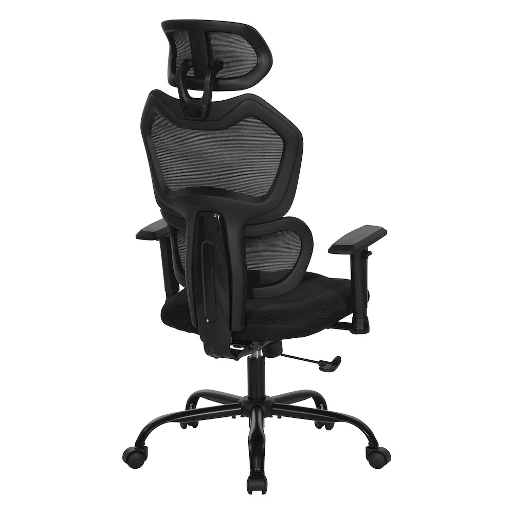 Black Mesh Back with Black Fabric Seat Manager’s Chair