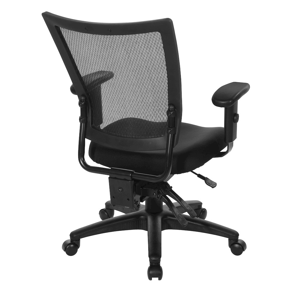 Soft Frame Task Chair Mesh Back in Coal Freeflex Fabric Seat in Black Base