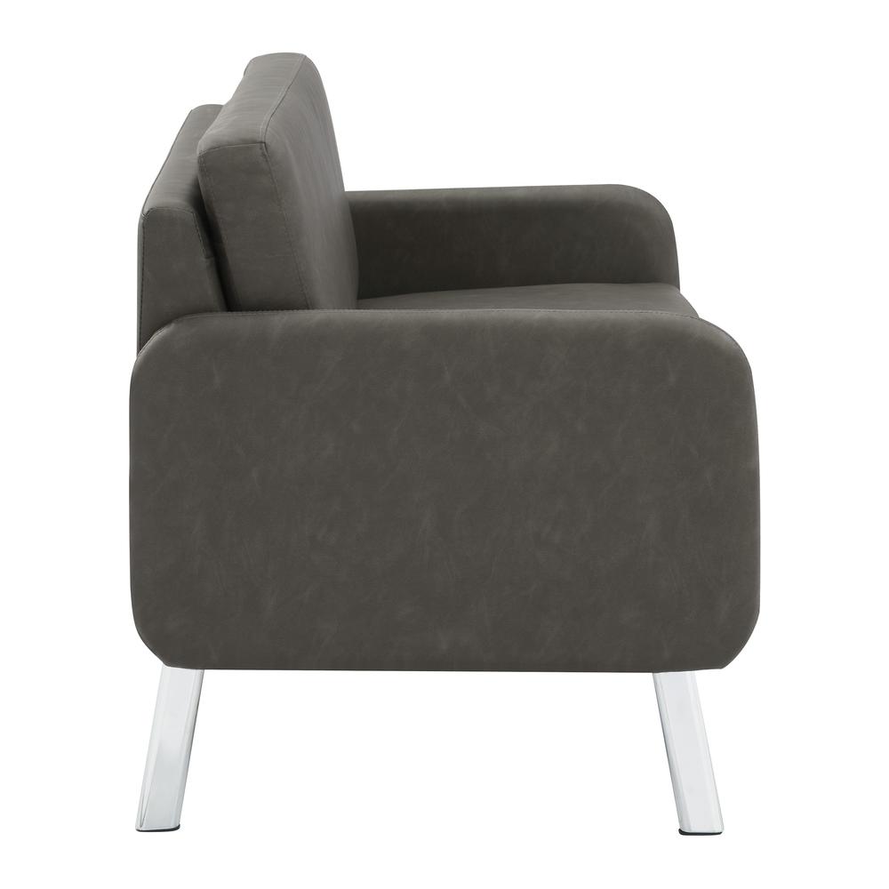Lounge Loveseat in Faux Leather
