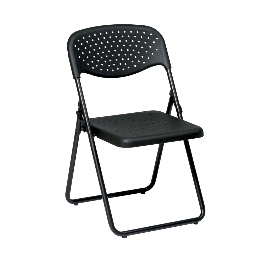 Folding Chair with Plastic Seat and Back