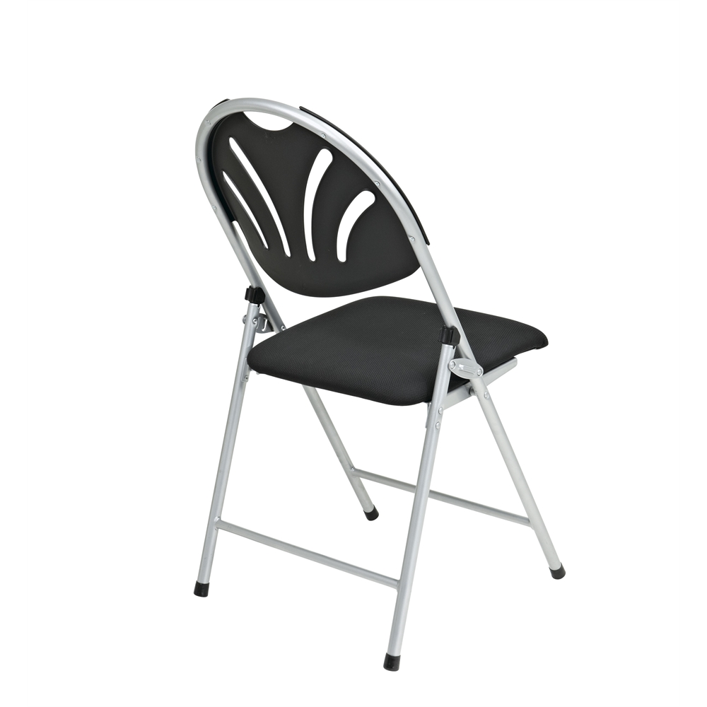Folding Chair with Plastic Fan Back