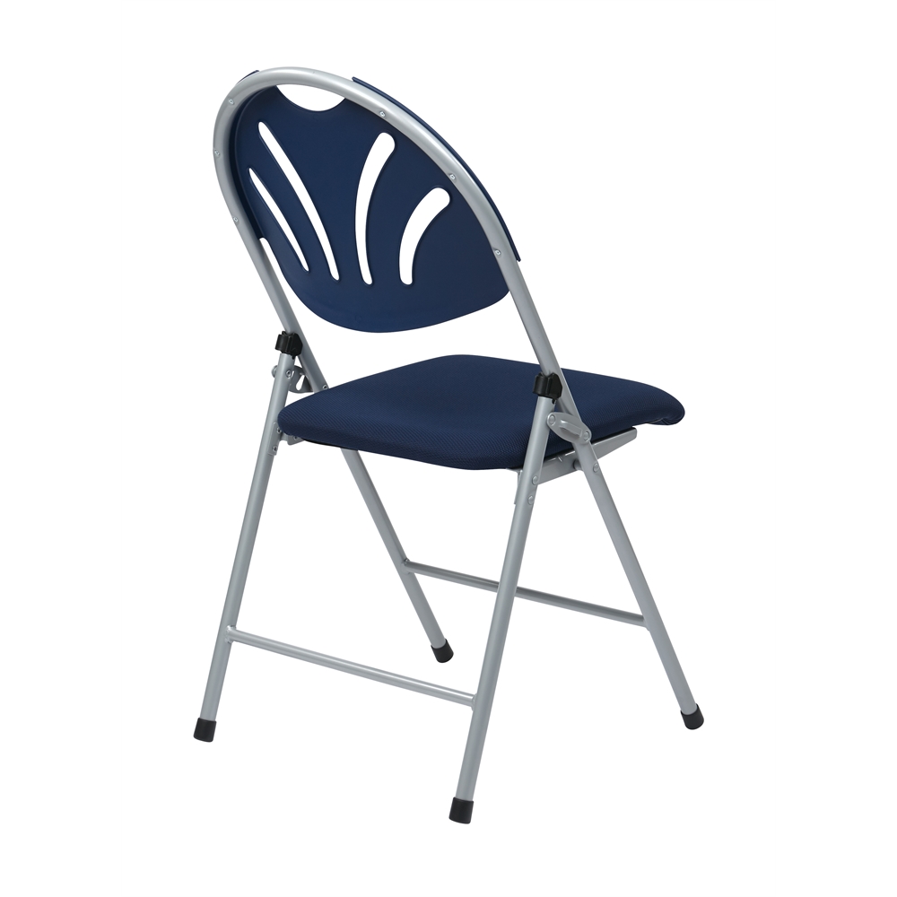 Folding Chair with Plastic Fan Back