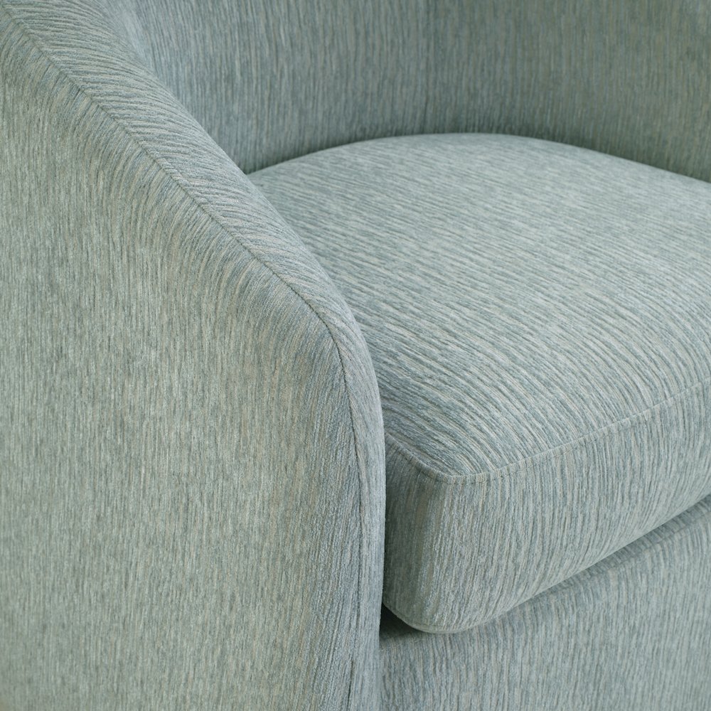 Bella Swivel Chair in Mist Fabric