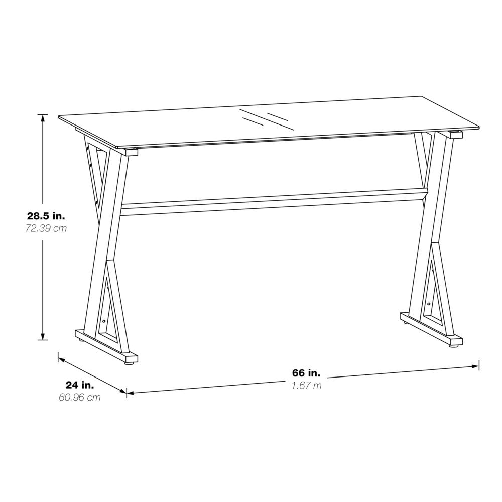 Zenos 48″ Desk in Traditional Cherry