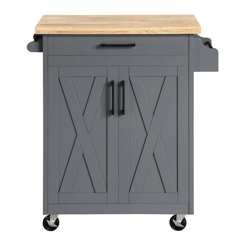 Bolten Kitchen Cart in Grey Finish
