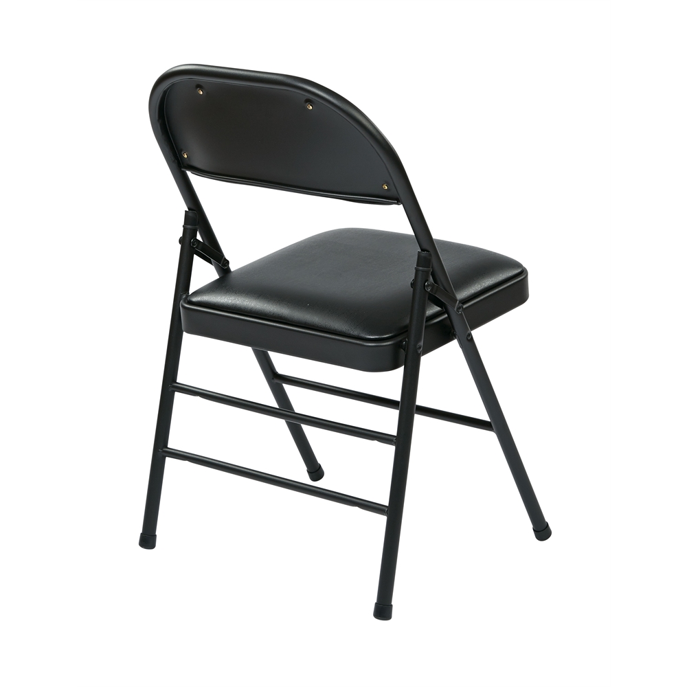 Folding Chair with Vinyl Seat and Back