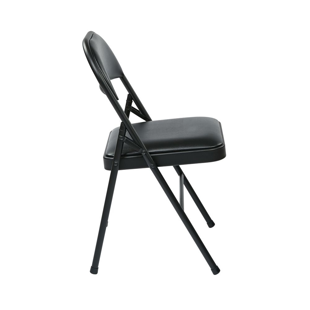 Folding Chair with Vinyl Seat and Back
