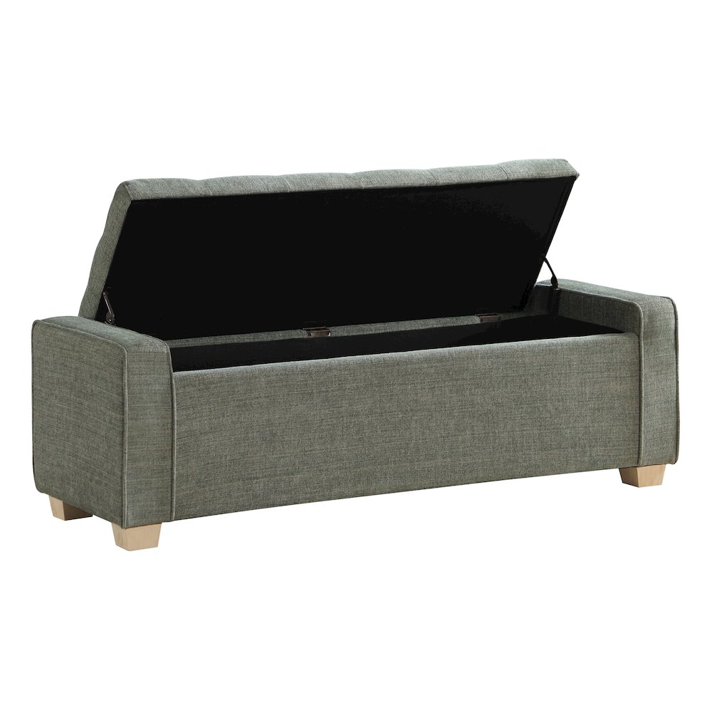 Bethwin Storage Bench with Spruce Fabric