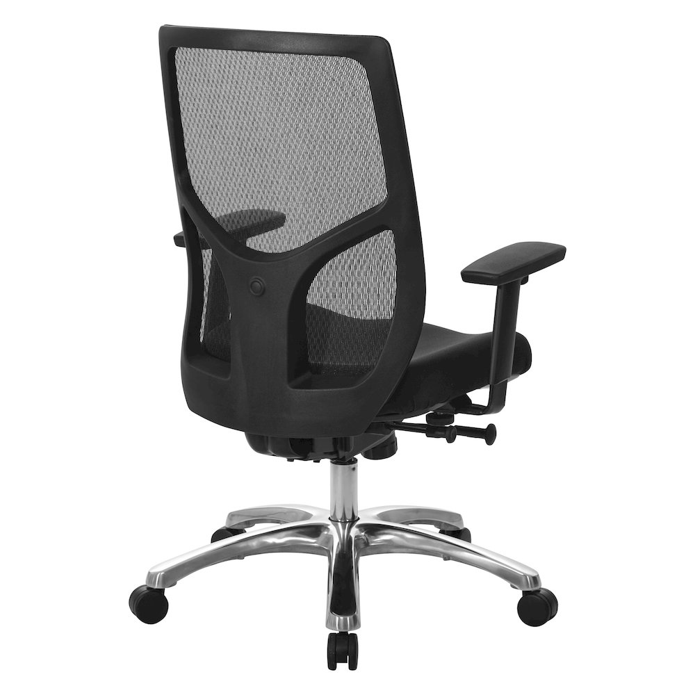 ProGrid Mesh High-Back Chair with 2-Way Adjustable PU-Padded Arms