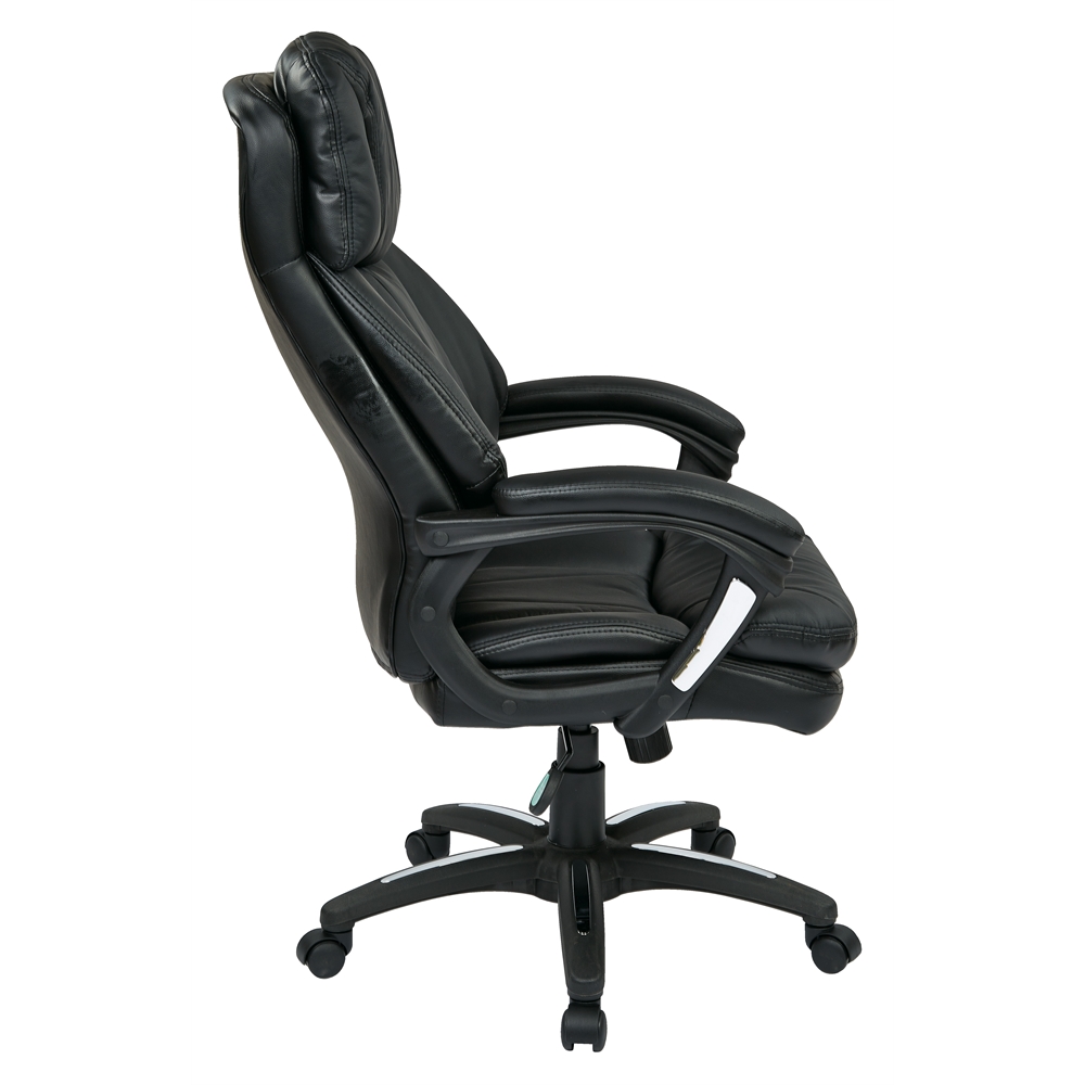 Oversized Faux Leather Executive Chair