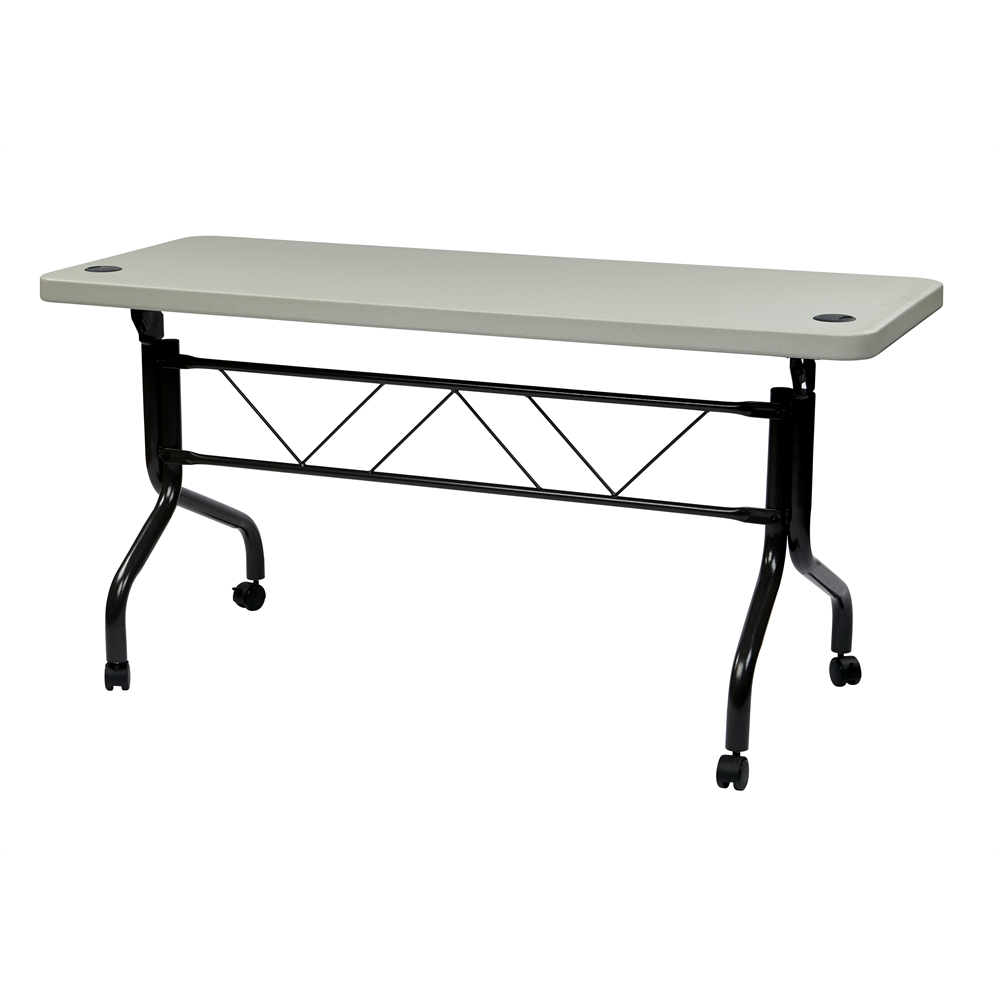5’ Resin Multi Purpose Flip Table with Locking Casters
