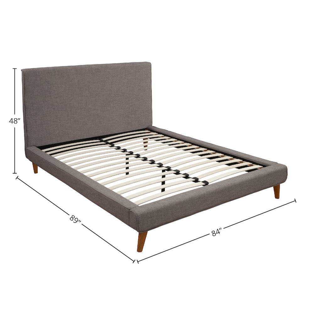 Britney Standard King Upholstered Platform Bed