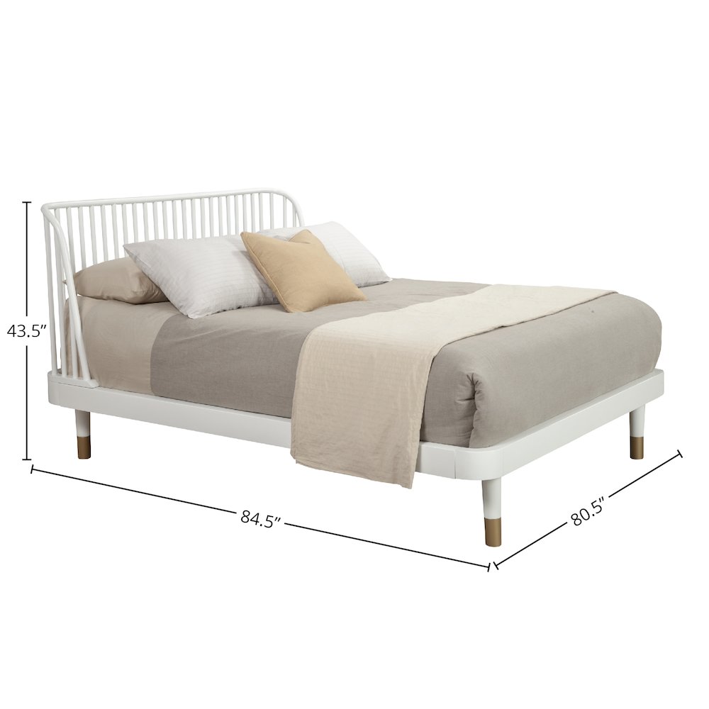 Madelyn Standard King Slat Back Platform Bed