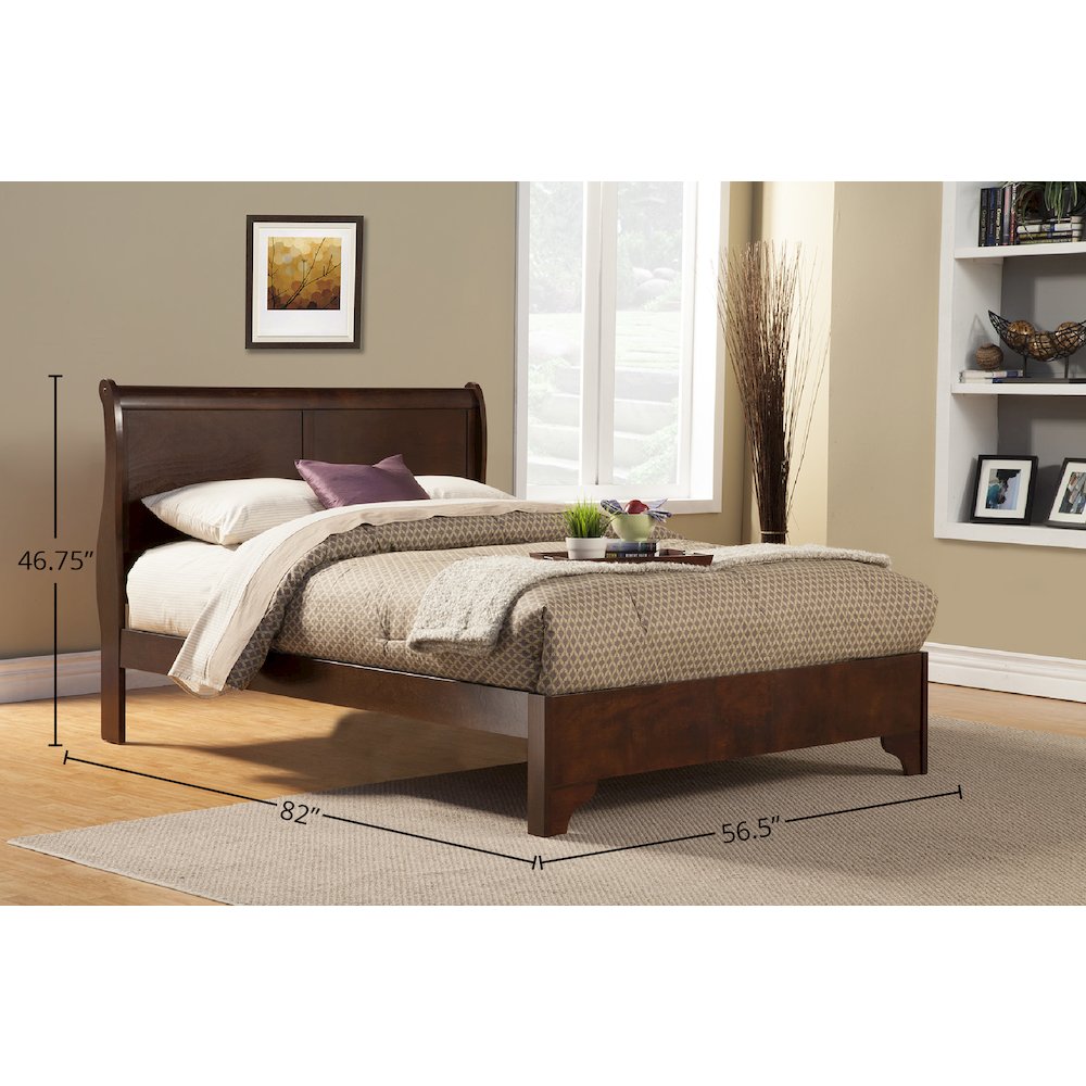 West Haven Full Low Footboard Sleigh Bed