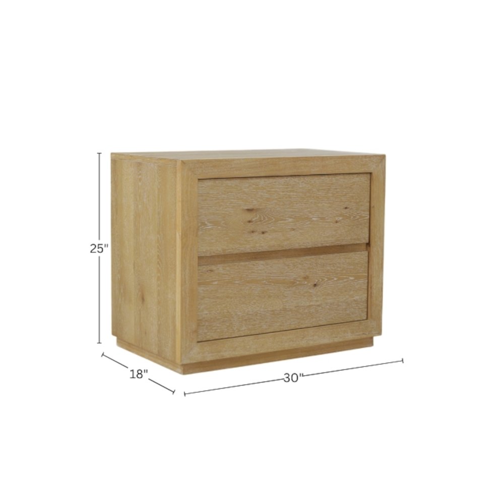 Harper Two Drawer Nightstand