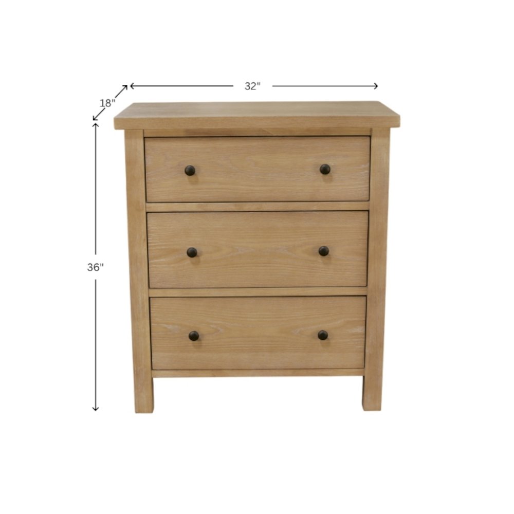 Emilia Three Drawer Small Chest