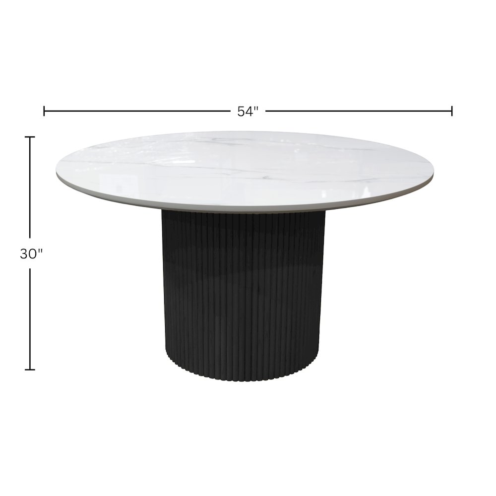 Reba Quartz Top Round Dining Table