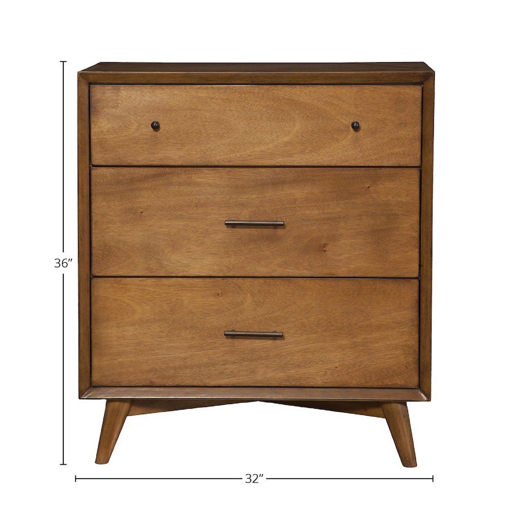 Flynn Mid Century Modern 3 Drawer Small Chest