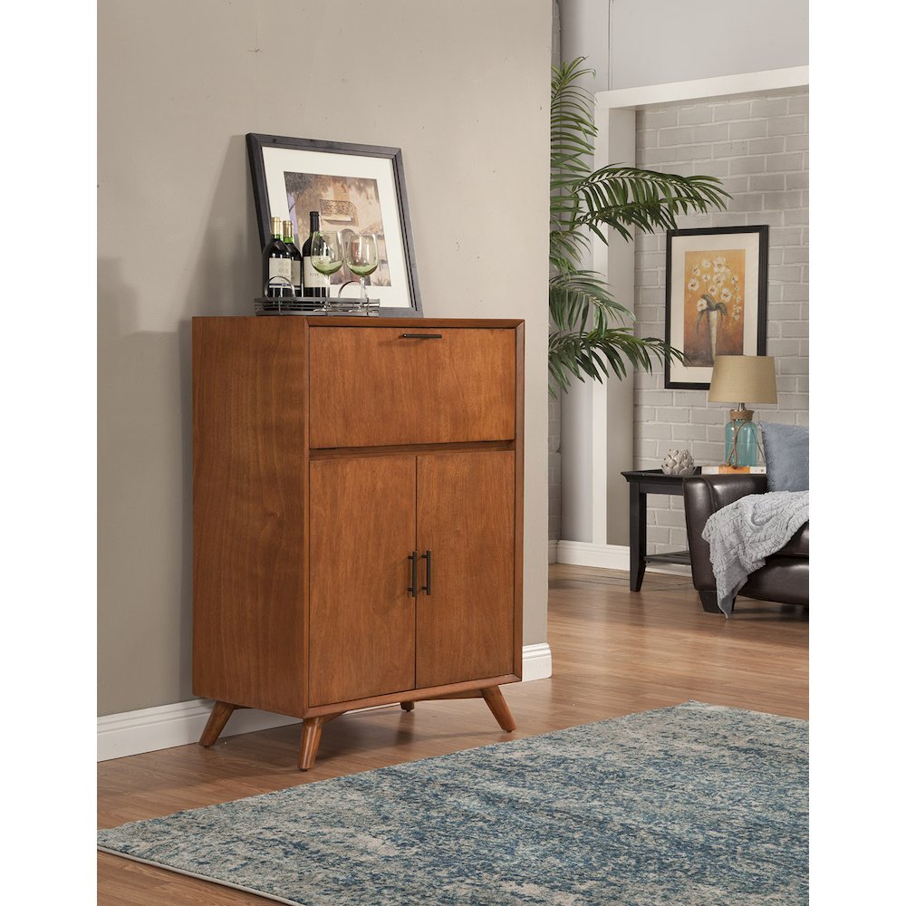 Flynn Large Bar Cabinet w/Drop Down Tray