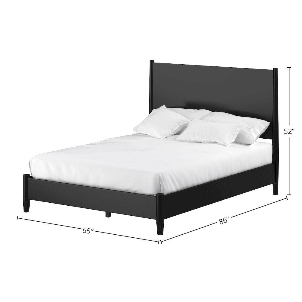 Flynn Mid Century Modern Queen Panel Bed