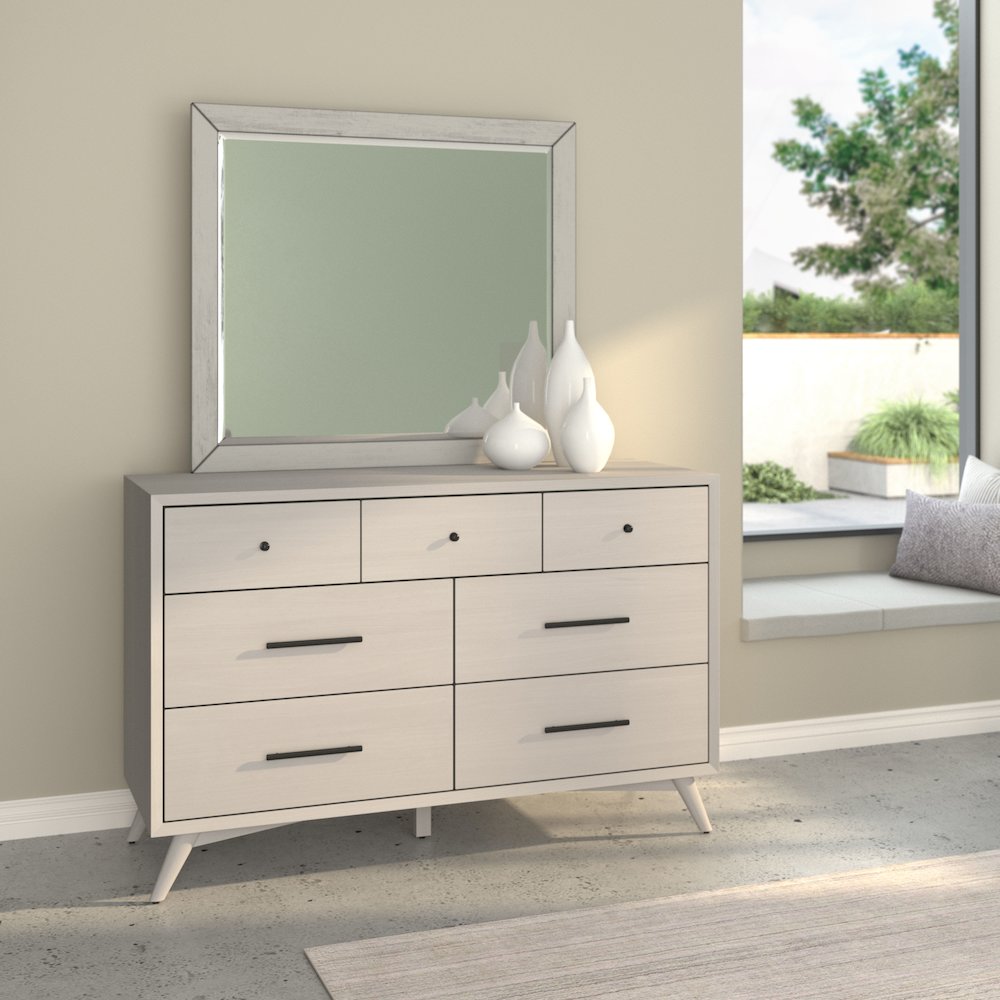 Flynn Mid Century Modern 7 Drawer Dresser