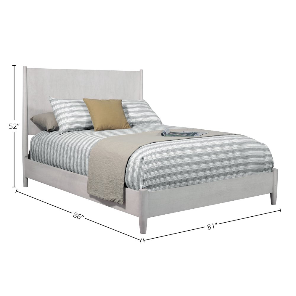 Flynn Mid Century Modern Standard King Panel Bed