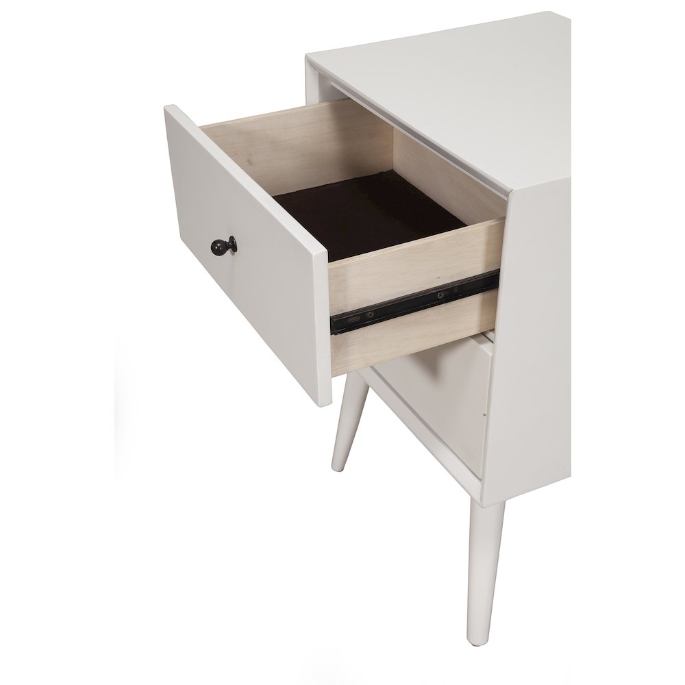 Flynn Mid Century Modern 2 Drawer Nightstand