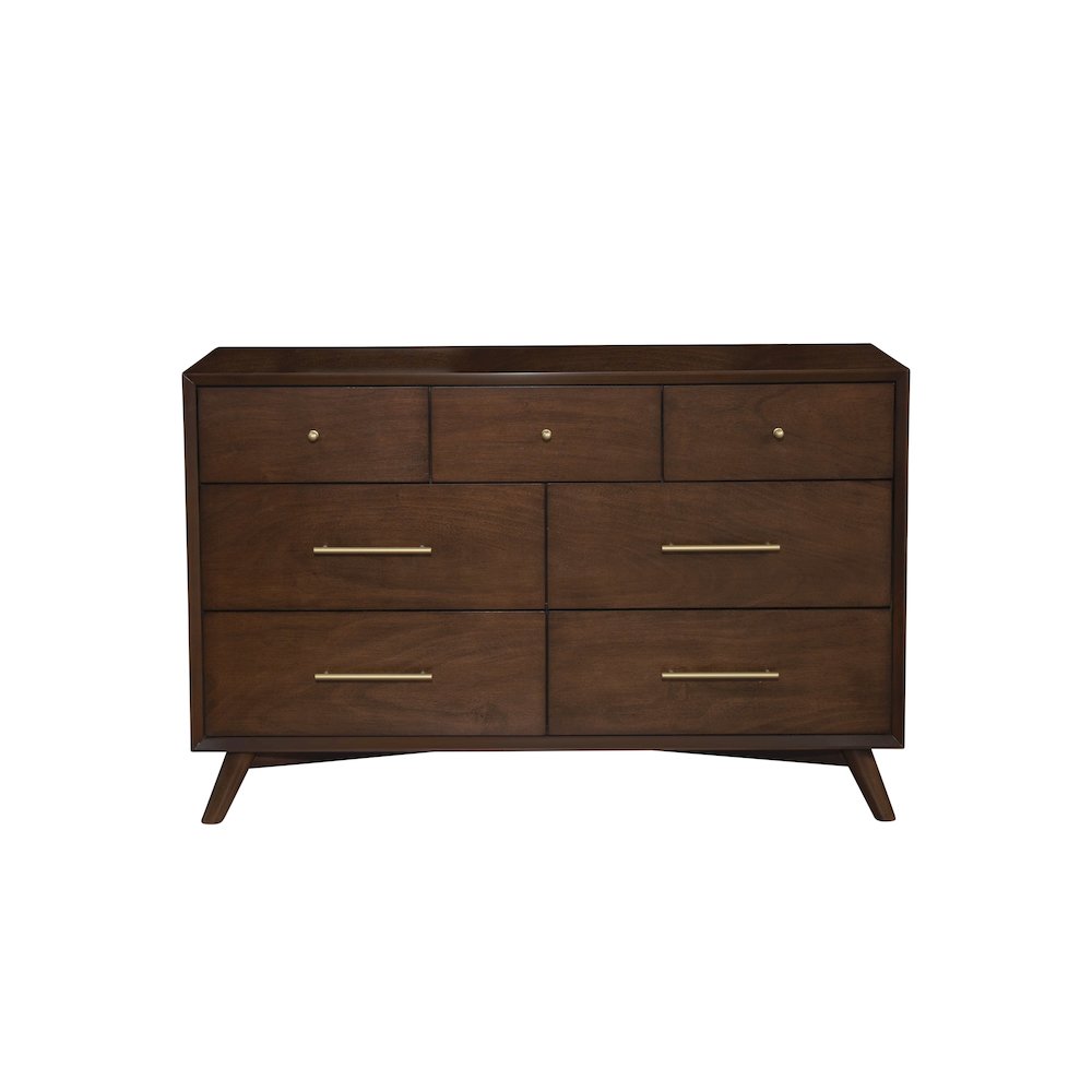 Flynn Mid Century Modern 7 Drawer Dresser