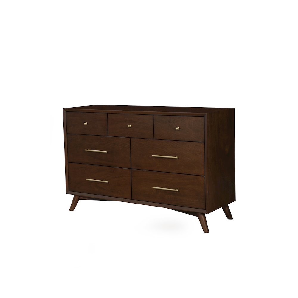 Flynn Mid Century Modern 7 Drawer Dresser
