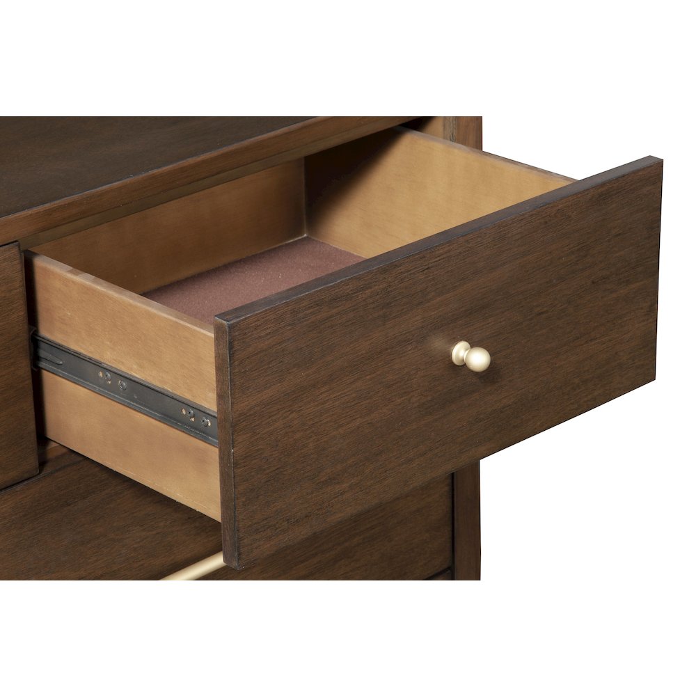 Flynn Mid Century Modern 7 Drawer Dresser