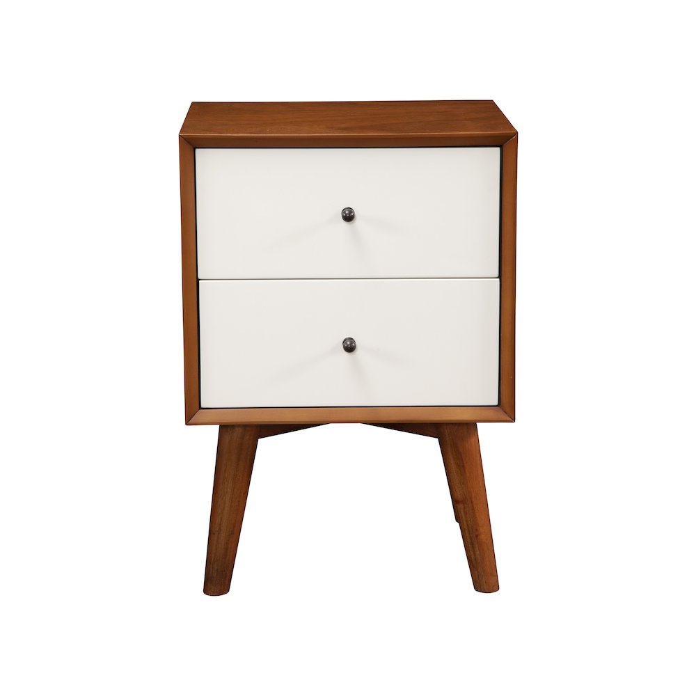 Flynn 2 Drawer Two Tone Nightstand