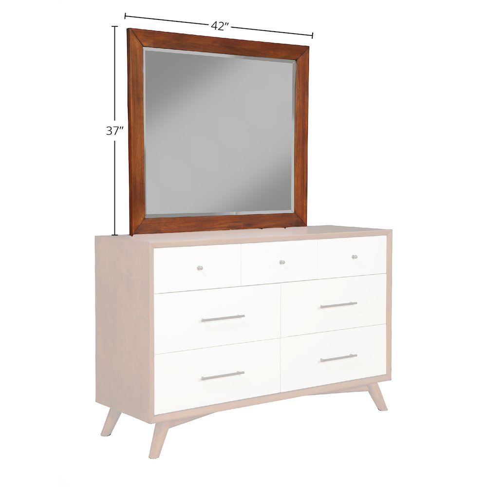 Flynn Mid Century Modern Two Tone Mirror